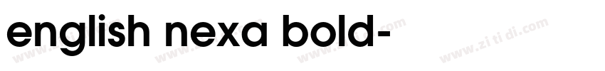 english nexa bold字体转换 english nexa bold字体转换